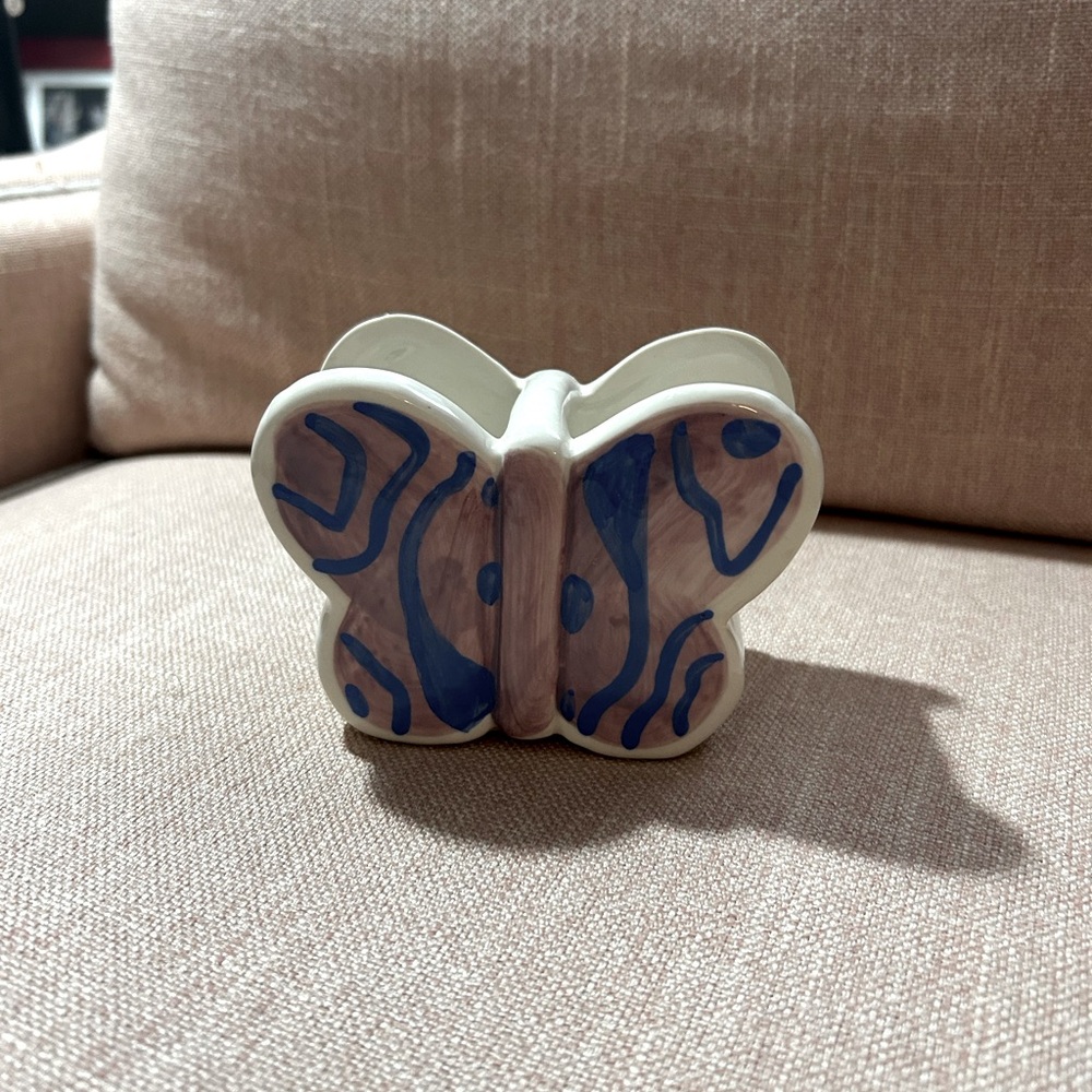 NWT Butterfly Ceramic Decor